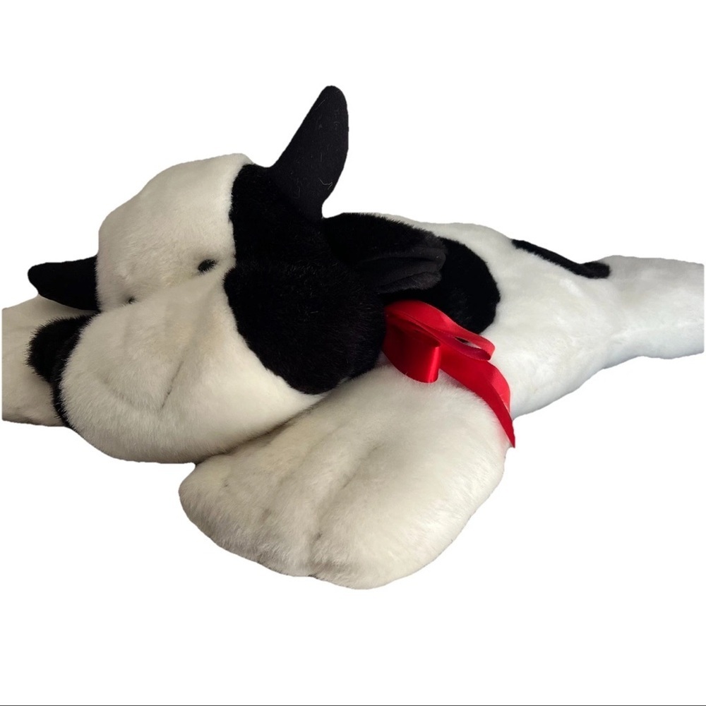 Vintage Tube Dude By The Brass Key Inc Plush Cow Pillow 24x25 Nursery Farmhouse